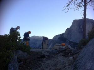 leaving from the top